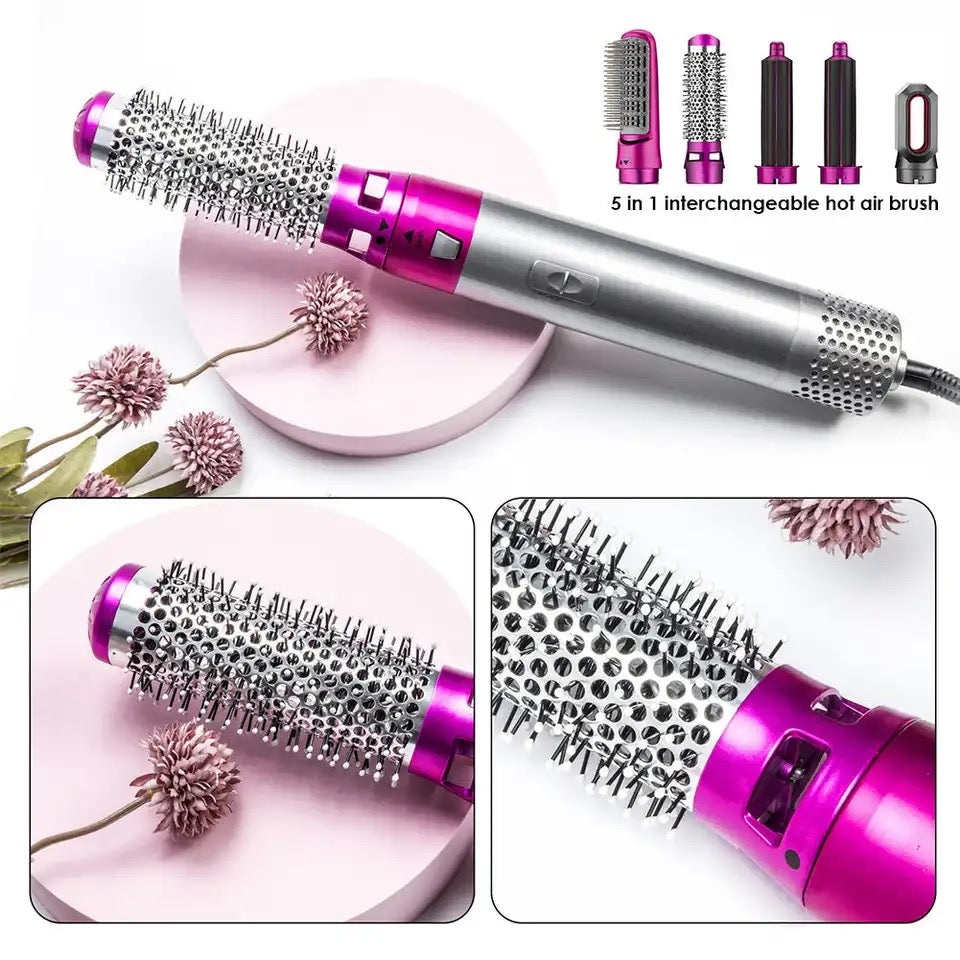 Uscator multifunctional pentru par, Zola®, 5 in 1, perie/bucle/uscare, incazire si coafare rapida, 1000 W, 3 trepte Uscator multifunctional pentru par, Zola®, 5 in 1, perie/bucle/uscare, incazire si coafare rapida, 1000 W, 3 trepte